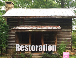 Historic Log Cabin Restoration  Townsville, North Carolina